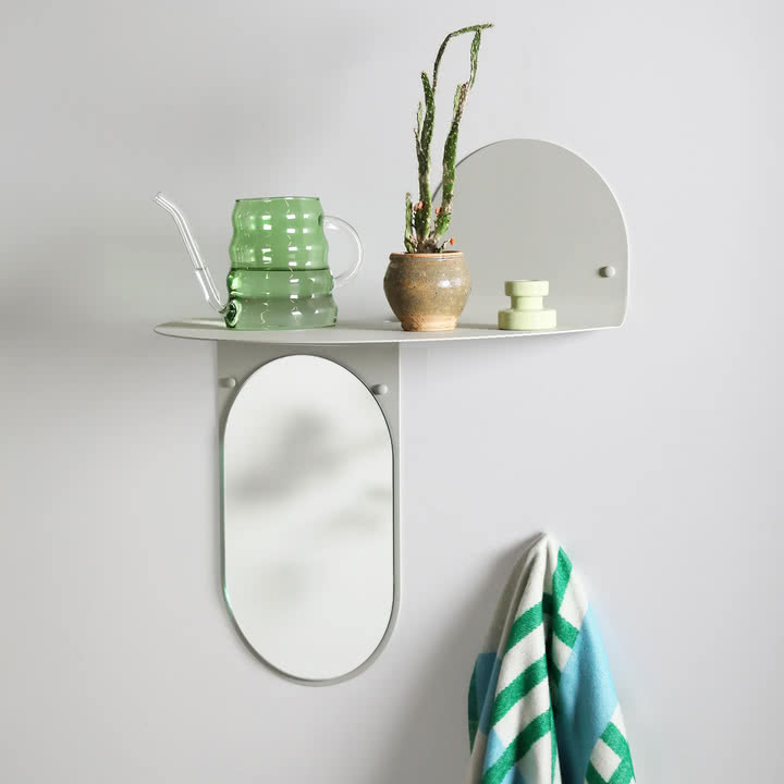 Flip mirror, 53 x 63 cm, gray from & klevering