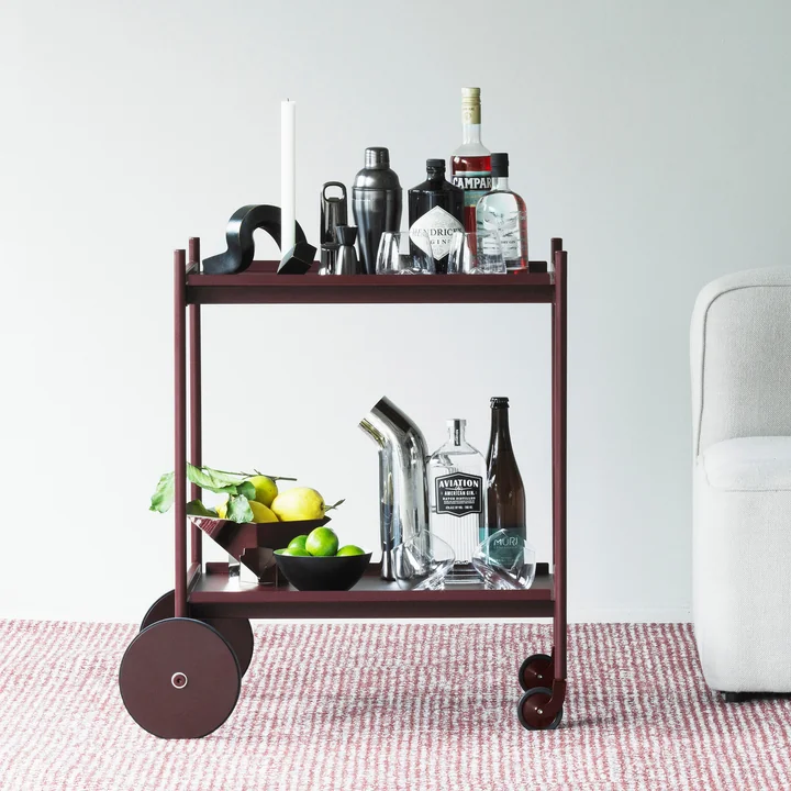 Normann Copenhagen - Rul trolley, burgundy