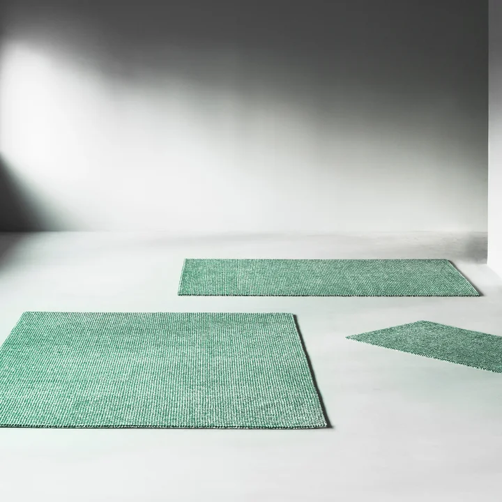 Normann Copenhagen - Flick rugs, off white / dark green