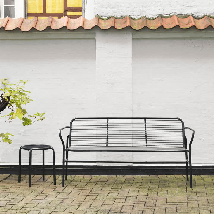 Normann Copenhagen - Vig Dining Bench and stool, black