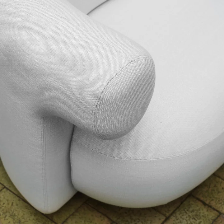 Normann Copenhagen - Burra outdoor lounge chair with swivel function, wolf (Wander J617)