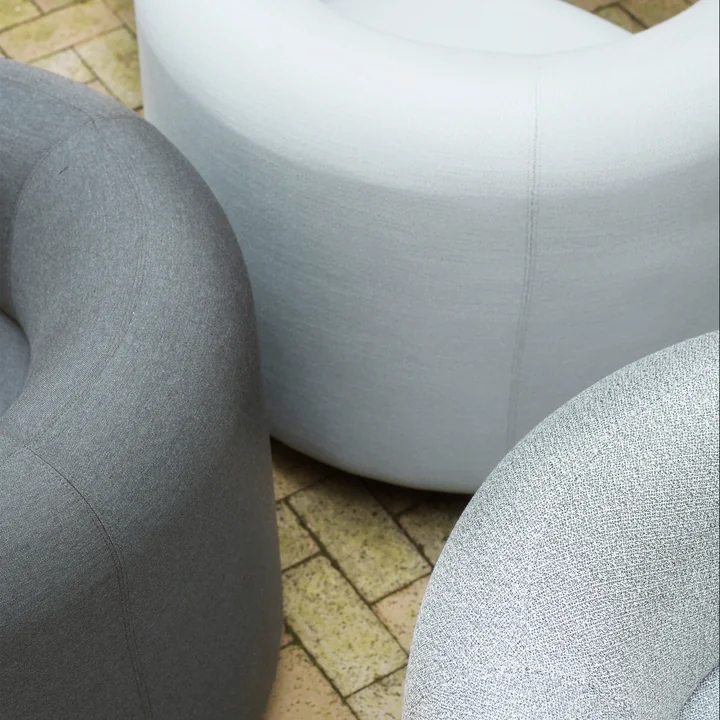 Normann Copenhagen - Burra outdoor lounge chair with swivel-back function, group