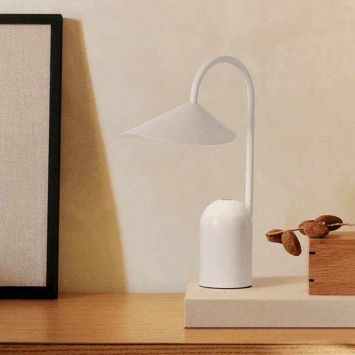 Ferm Living - Arum Rechargeable LED table lamp, white