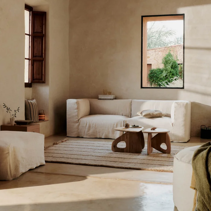 Ferm Living - Athens Stripes rug, 200 x 300 cm, natural / off-white