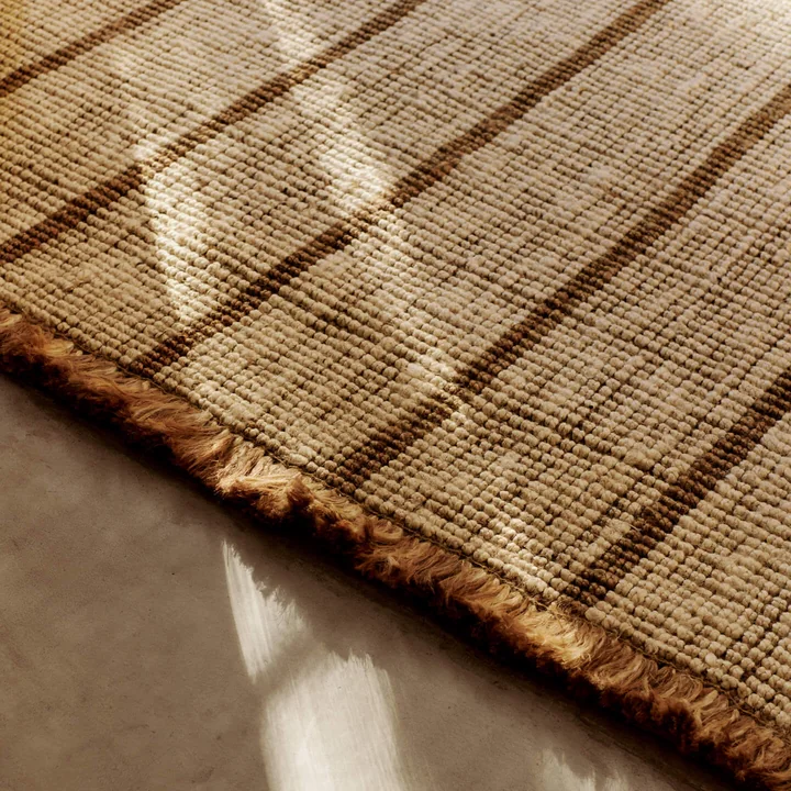 Ferm Living - Athens Stripes rug, natural / off-white