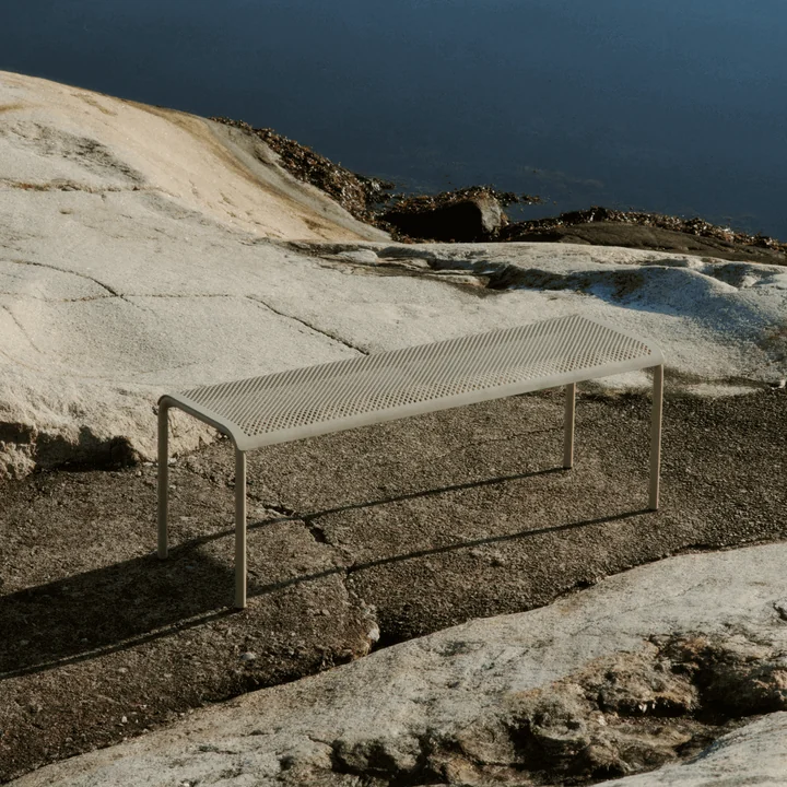 Ferm Living - Dapple Garden bench, 130 cm, cashmere