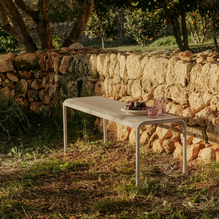 Ferm Living - Dapple Garden bench, 130 cm, cashmere