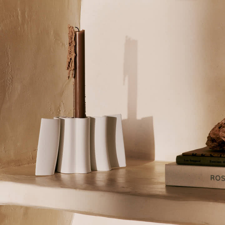 Ferm Living - Dedali Candle holder, off-white