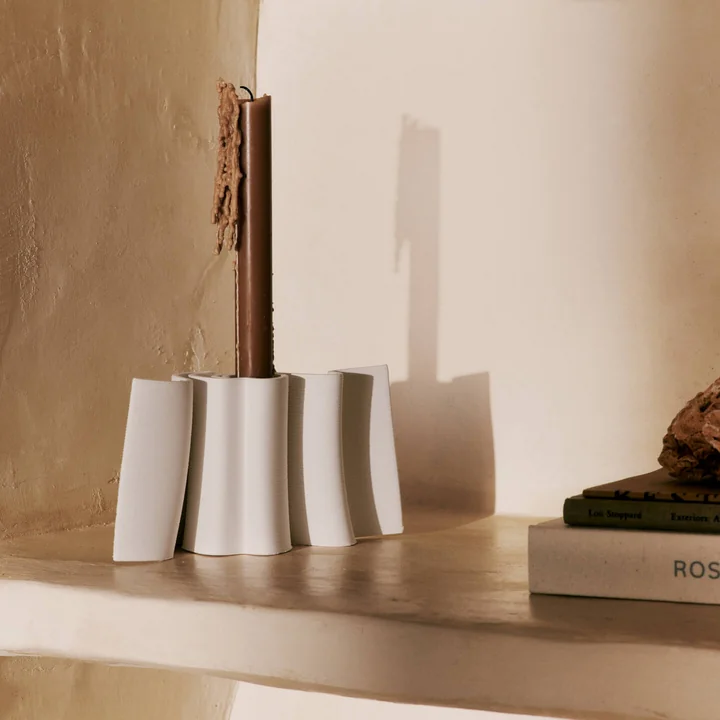 Ferm Living - Dedali Candle holder, off-white