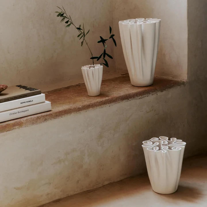 Ferm Living - Dedali Vases, off-white