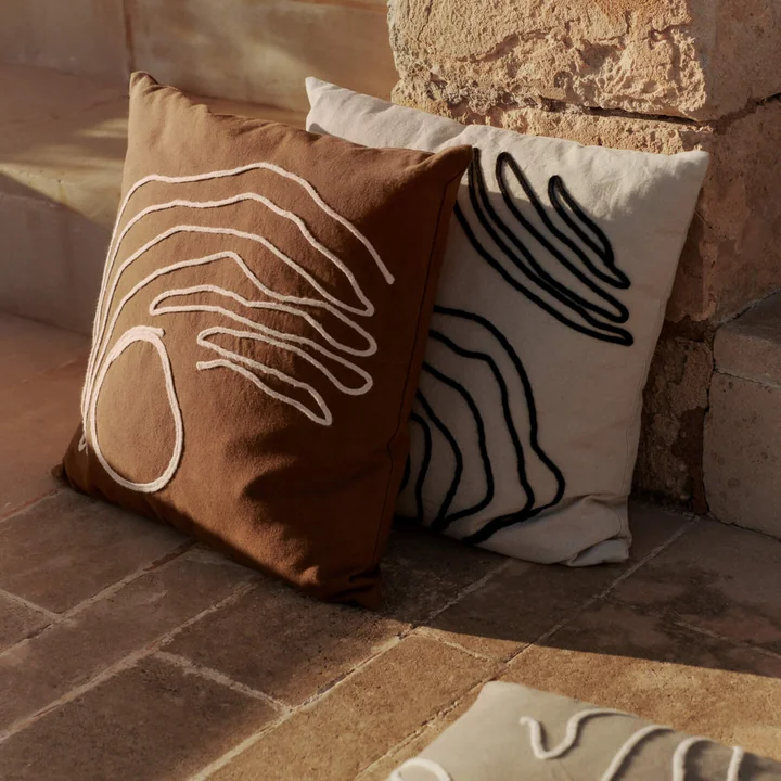 Ferm Living - Jot cushion, 50 x 50 cm, natural