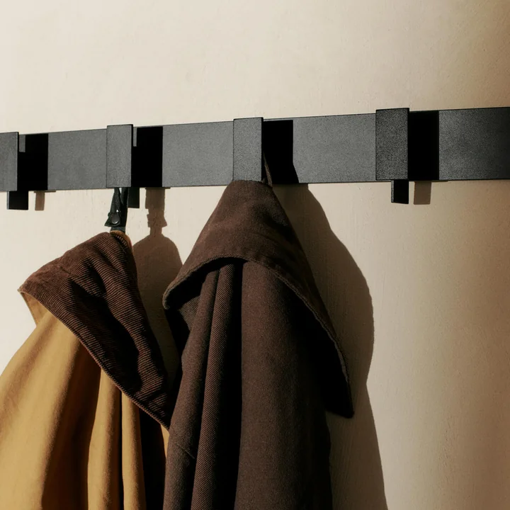 Ferm Living - Lager Wall coat rack, black
