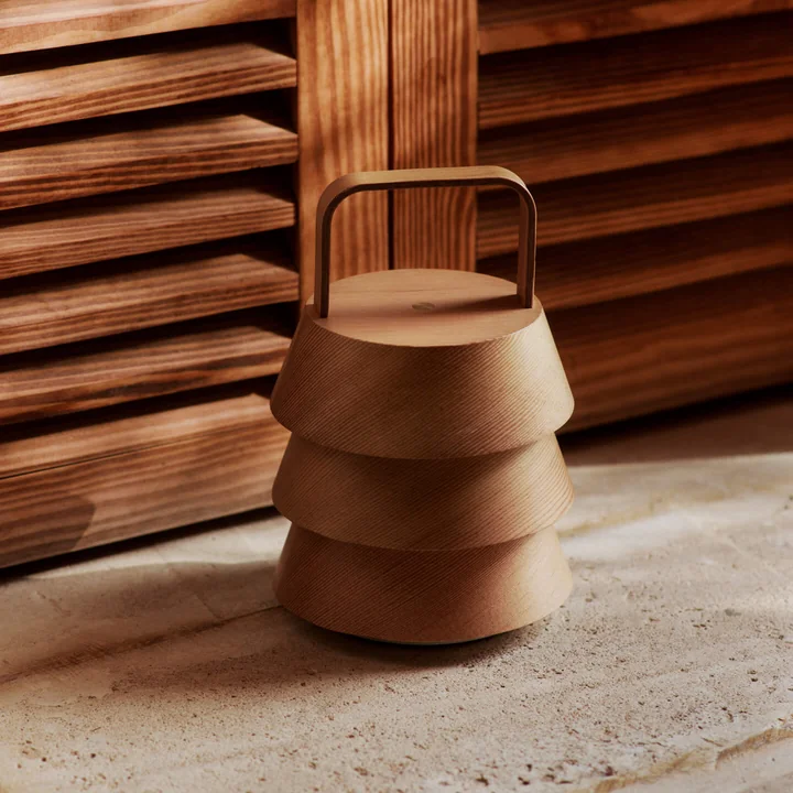 Ferm Living - Luver LED table lamp with rechargeable battery, natural