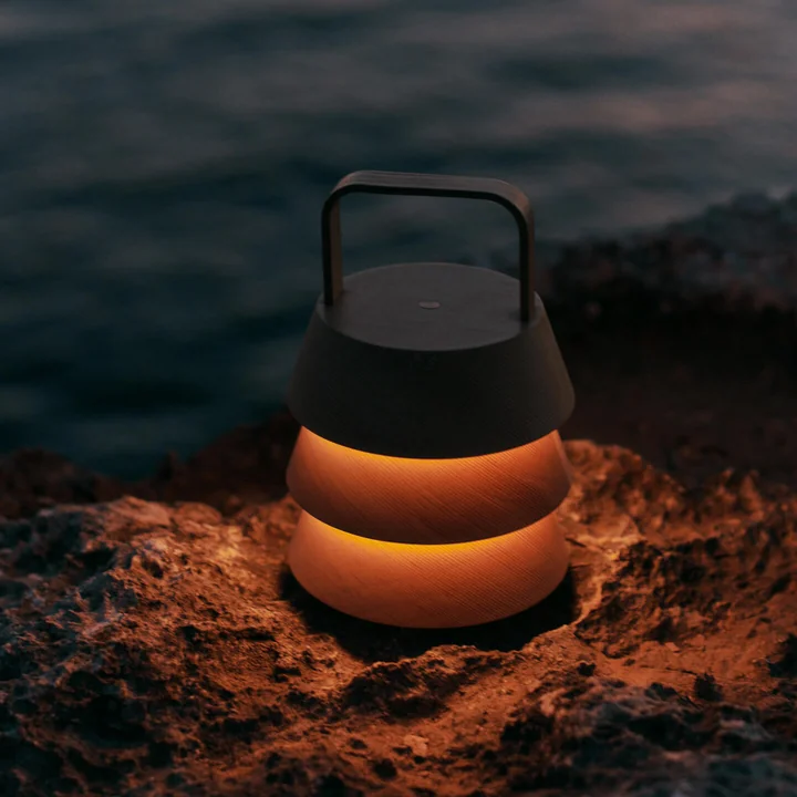 Ferm Living - Luver LED table lamp with rechargeable battery, natural