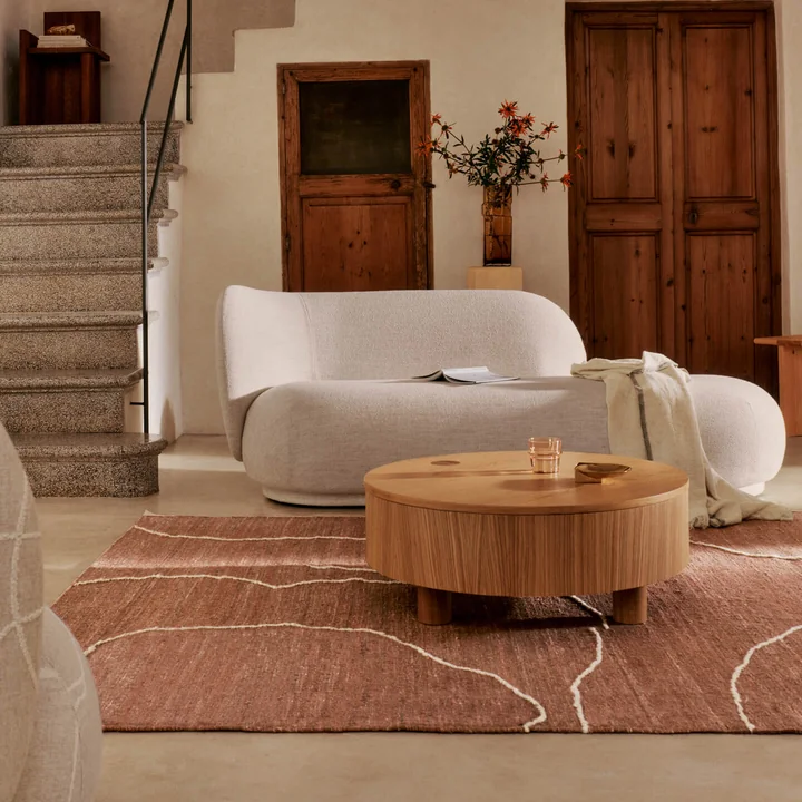 Ferm Living - Olles storage table, natural oak