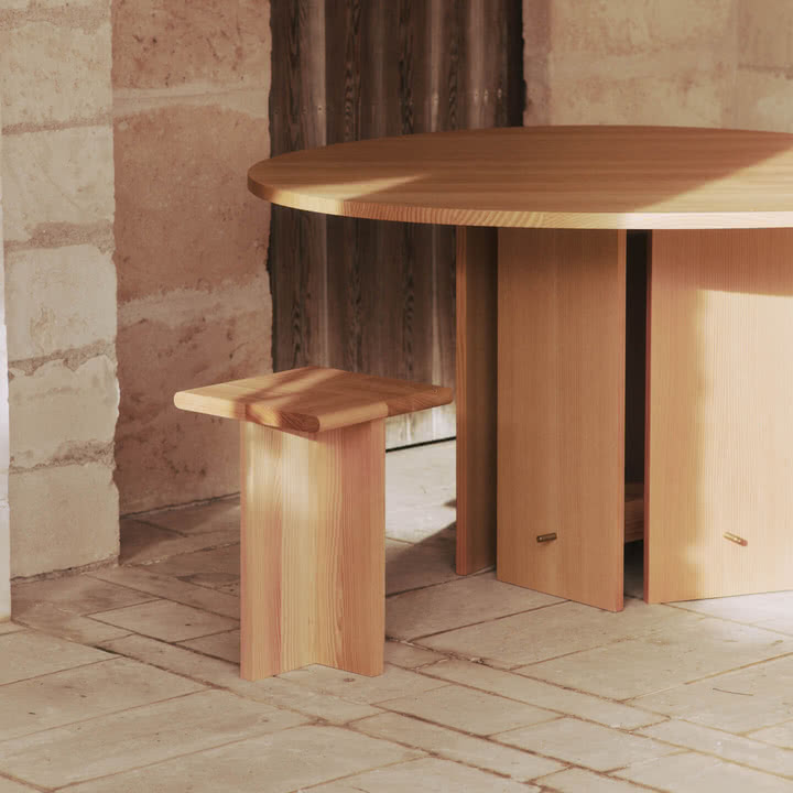 Ferm Living - Sala side table, h 45 cm, Douglas fir oiled