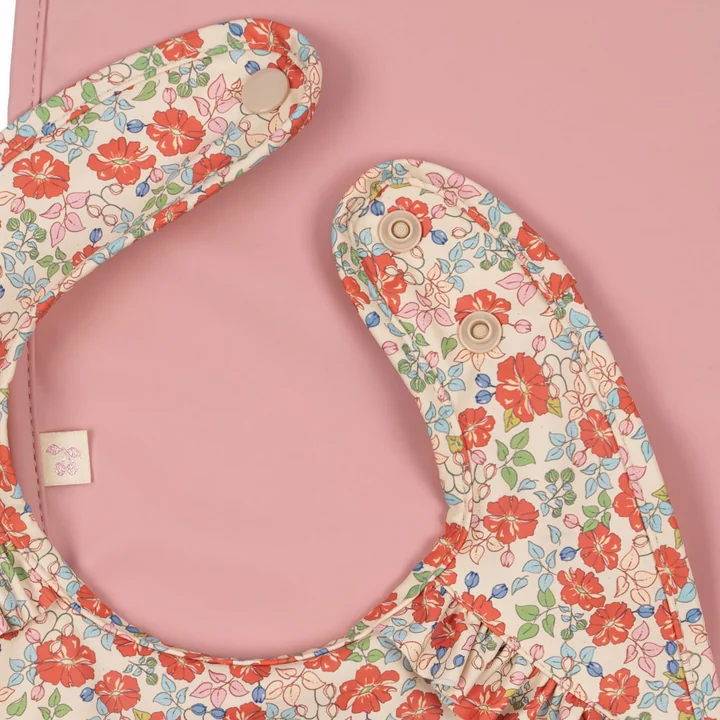 Konges Sløjd - Bib, kalkua / bridal rose (set of 2)