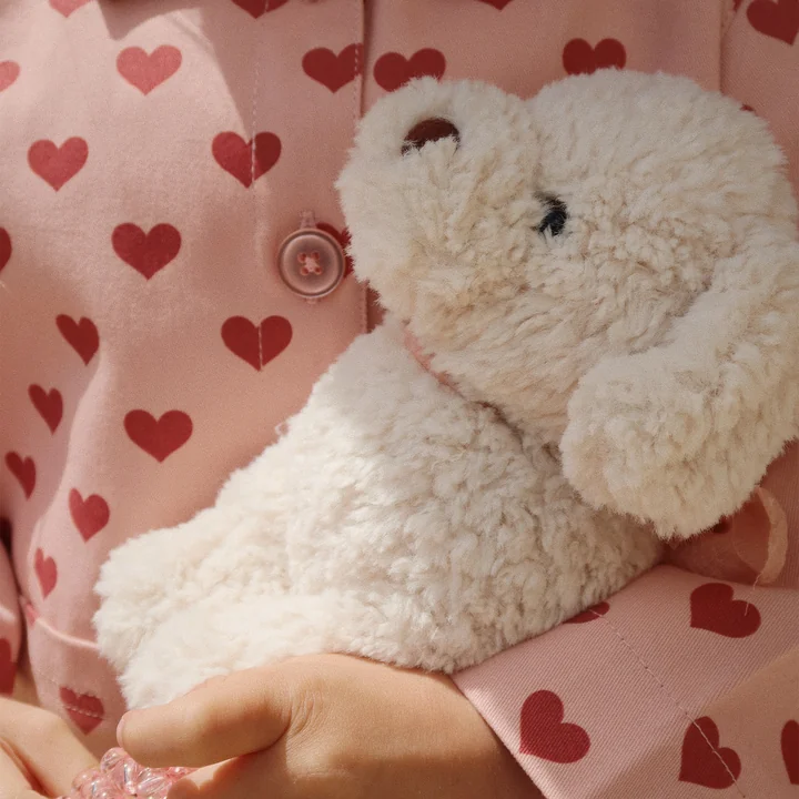 Konges Sløjd - Madeleine cuddly toy with basket, puppy, fiola