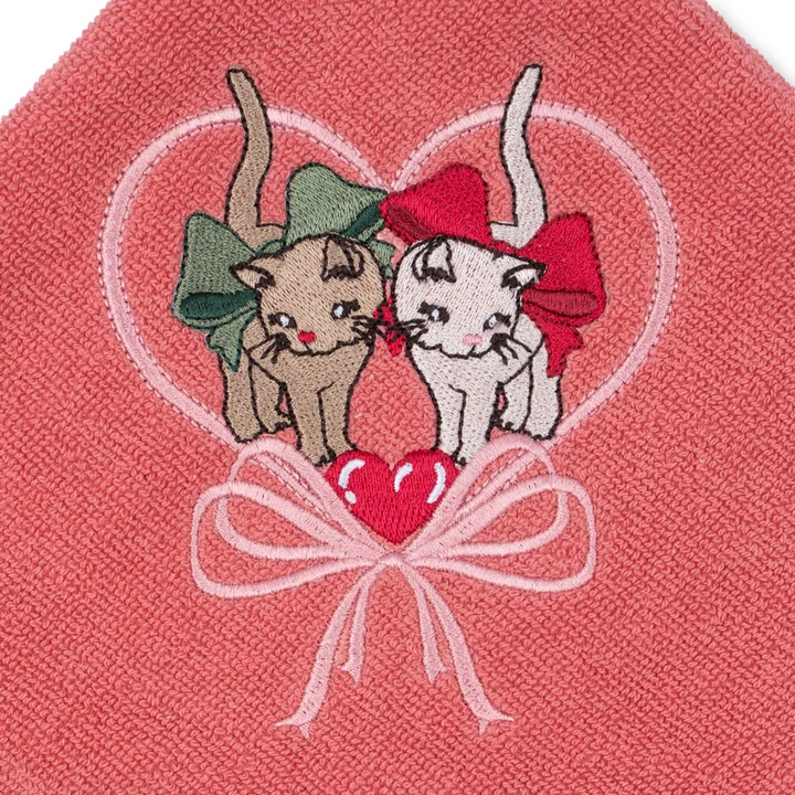 Konges Sløjd - Terry hooded towel, flamingo pink