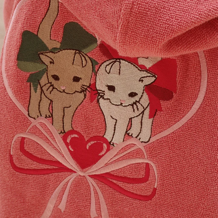 Konges Sløjd - Terry children's bathrobe, flamingo plume