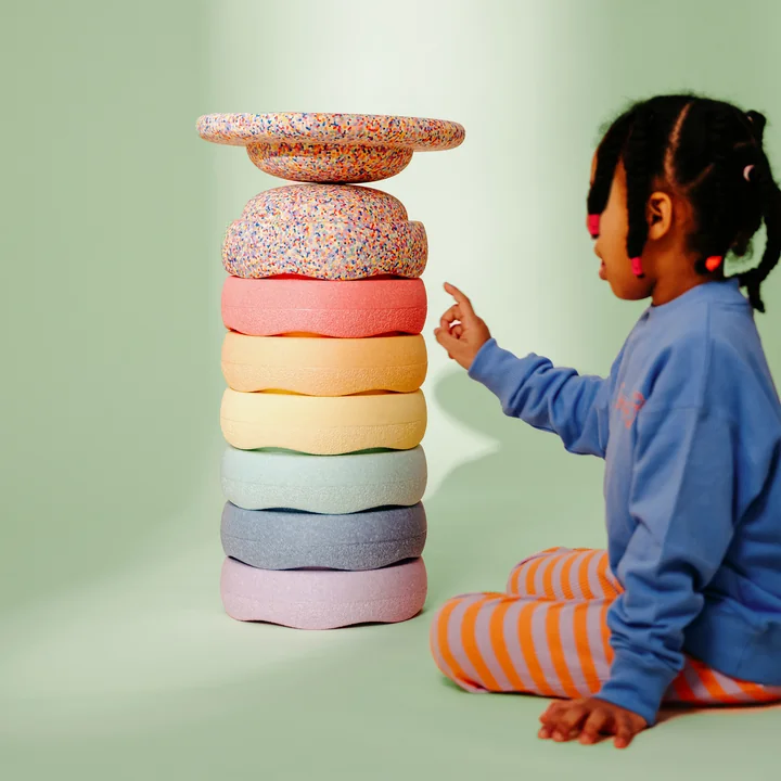 Stapelstein® - Rainbow Set complete pastel, multicolor (set of 7)