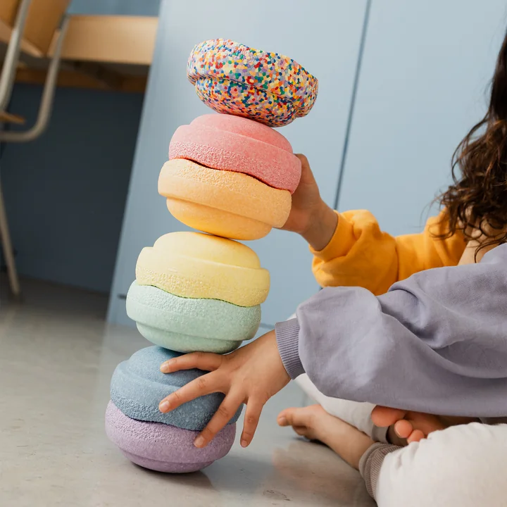 Stapelstein® - Original Mini, Special rainbow pastel (set of 7)