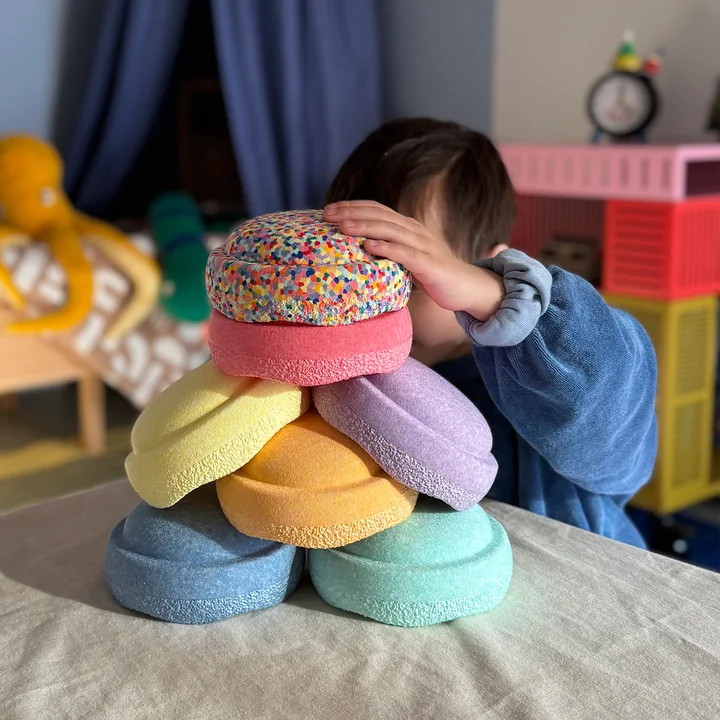 Stapelstein® - Original Mini, Special rainbow pastel (set of 7)