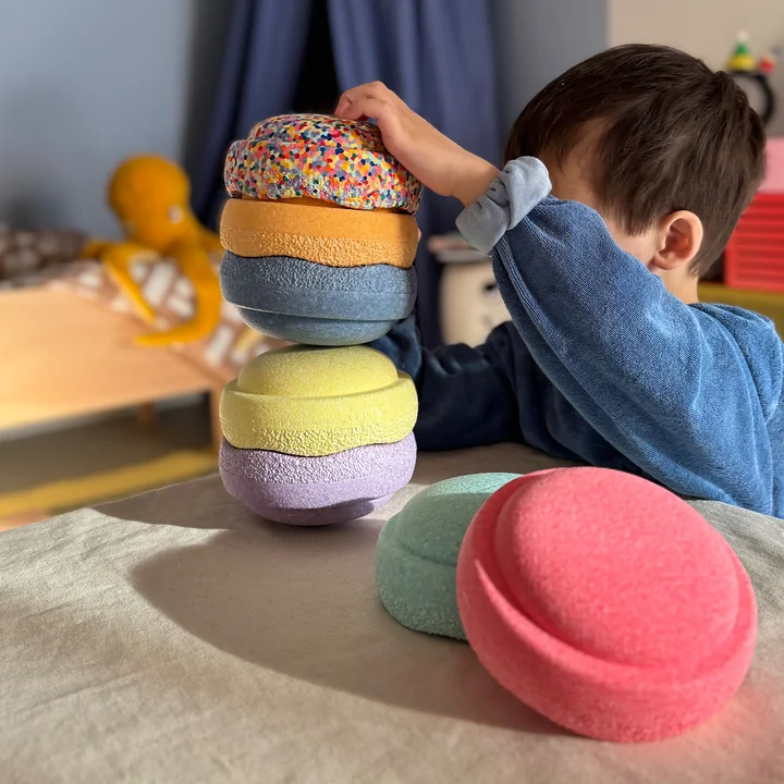 Stapelstein® - Original Mini, Special rainbow pastel (set of 7)