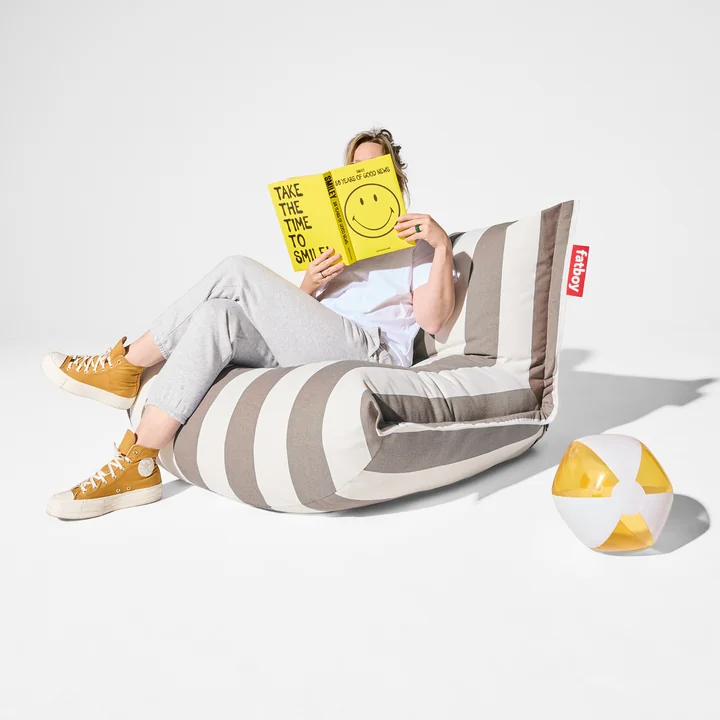 Fatboy - The Bonbaron outdoor lounge chair, cocoa striped