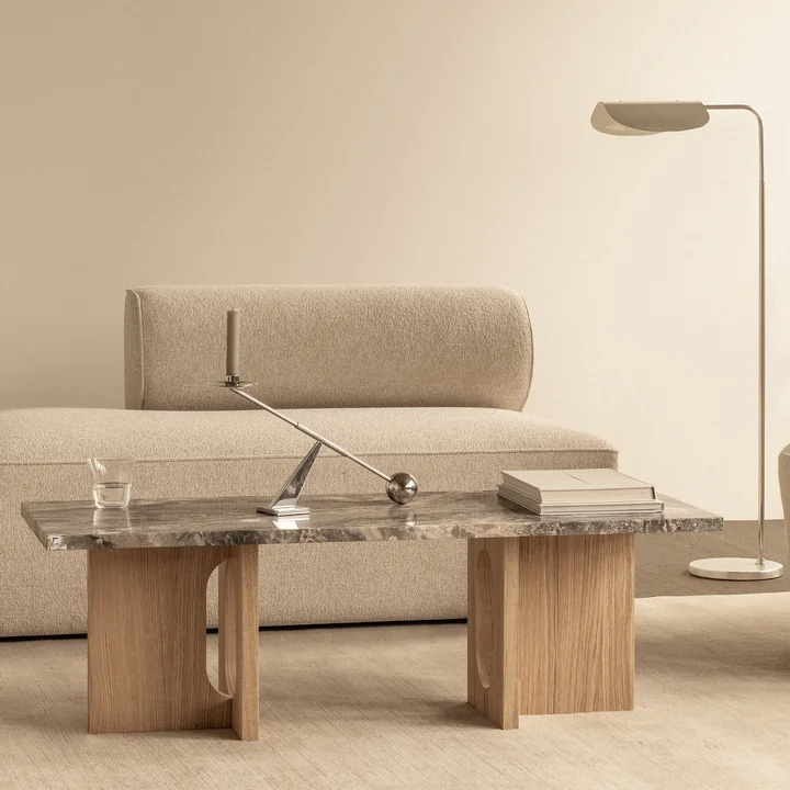 Audo - Androgyne Coffee table 120 x 45 cm, natural oak / Galaxy gray