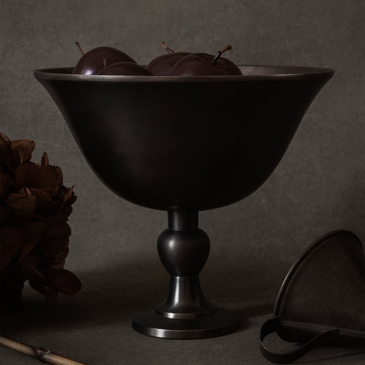 Audo - Pavot bowl, h 17.6 cm, dark brown