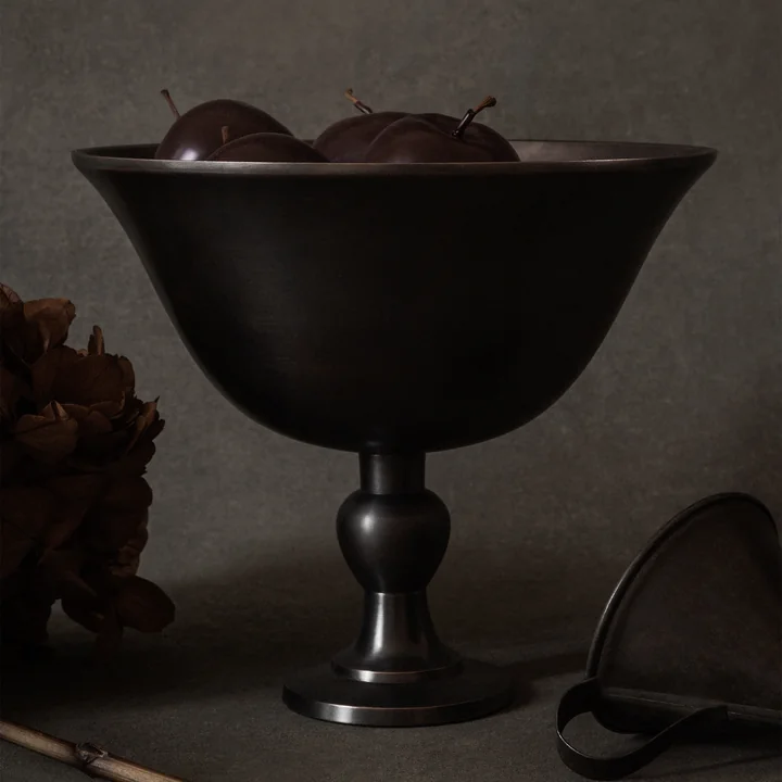 Audo - Pavot bowl, h 17.6 cm, dark brown