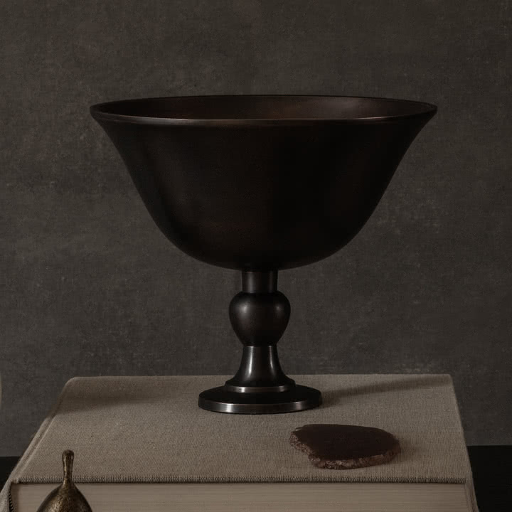 Audo - Pavot bowl, h 17.6 cm, dark brown