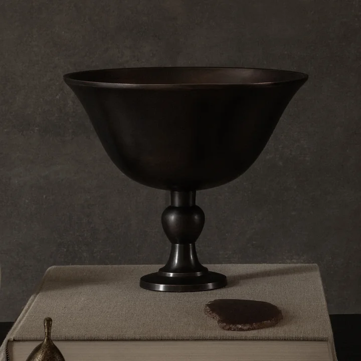 Audo - Pavot bowl, h 17.6 cm, dark brown