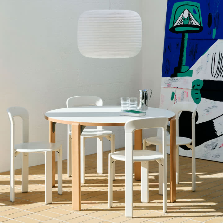 Hay - Rey Chair, cream white (standard glides)