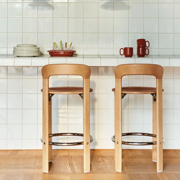 HAY - Rey Bar stool, 65 cm, beech