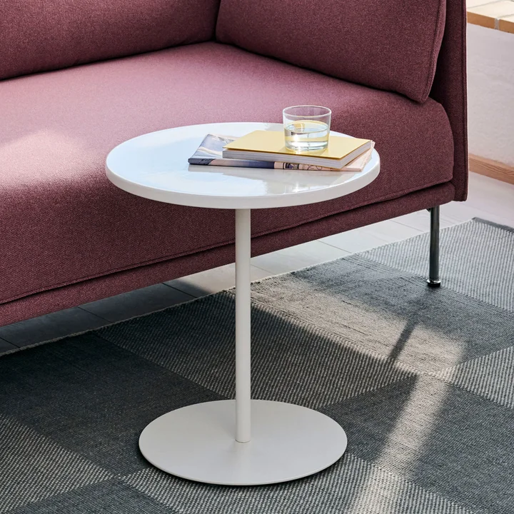 HAY - Pyro side table, Ø 45 cm, cream white / eggshell