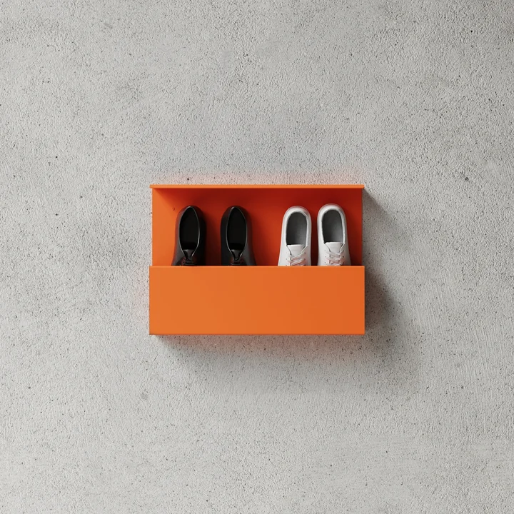 Nichba Design - Shoe rack, 35 x 50 cm, orange