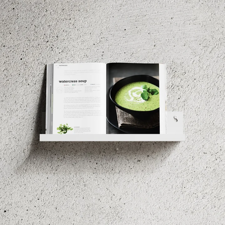 Nichba Design - Wall shelf L40, white