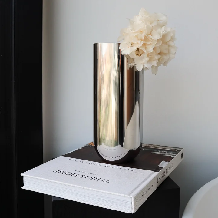 Nichba Design - Vase, H 24 cm, stainless steel