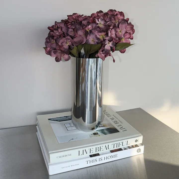 Nichba Design - Vase, H 24 cm, stainless steel