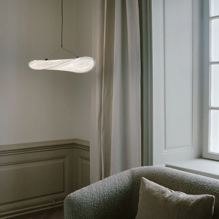 New Works - Tense LED pendant light, 55 cm, white