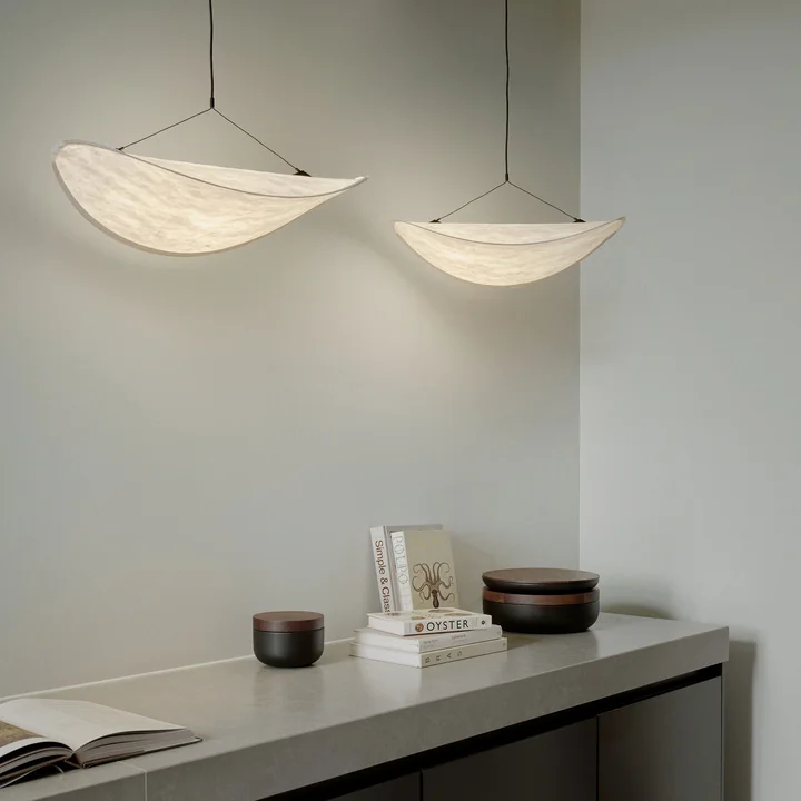 New Works - Tense LED pendant light, 55 cm, white