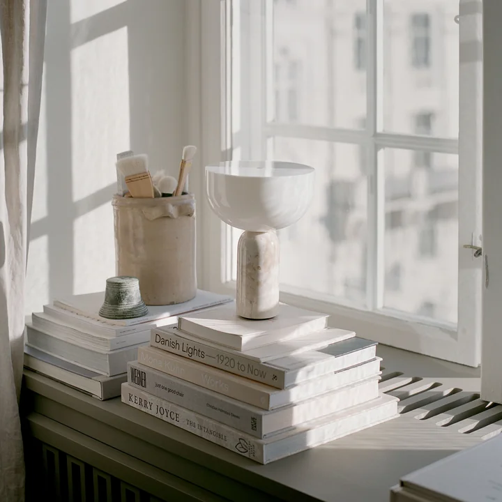 New Works - Kizu Portable LED table lamp with rechargeable battery, kunis breccia