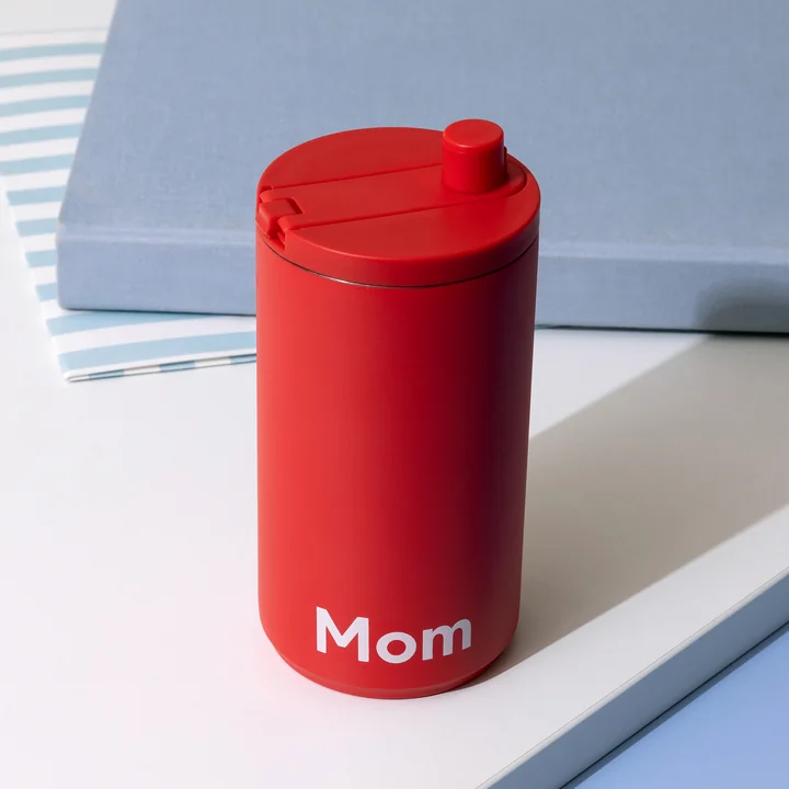 Design Letters - Travel Mug, 0.35 l, Mom / deep sea coral