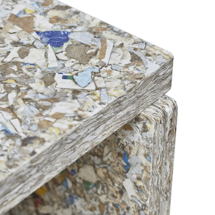 Form & Refine - Remake stool, h 45.5 cm, gray