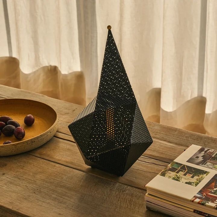 Bagdad Portable rechargeable lamp, soft black semi matt (EU) by Gubi