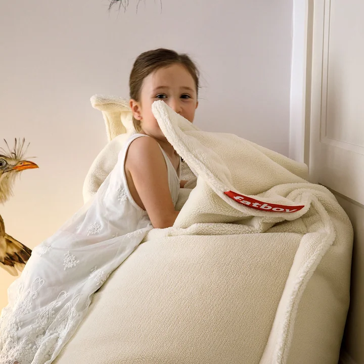 Fatboy - Original Slim Teddy beanbag, off-white