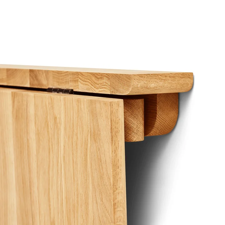 Form & Refine - Trefoil folding wall table, oak