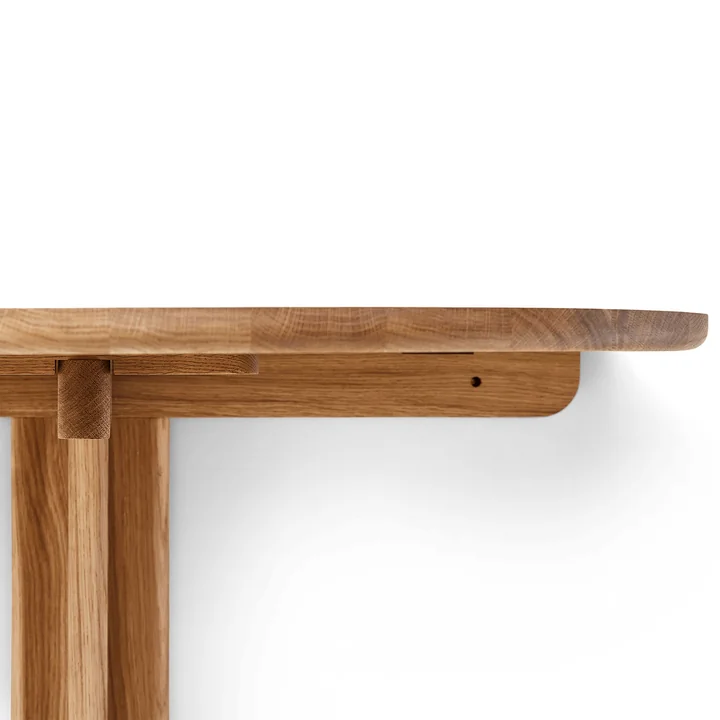 Form & Refine - Trefoil folding wall table, oak